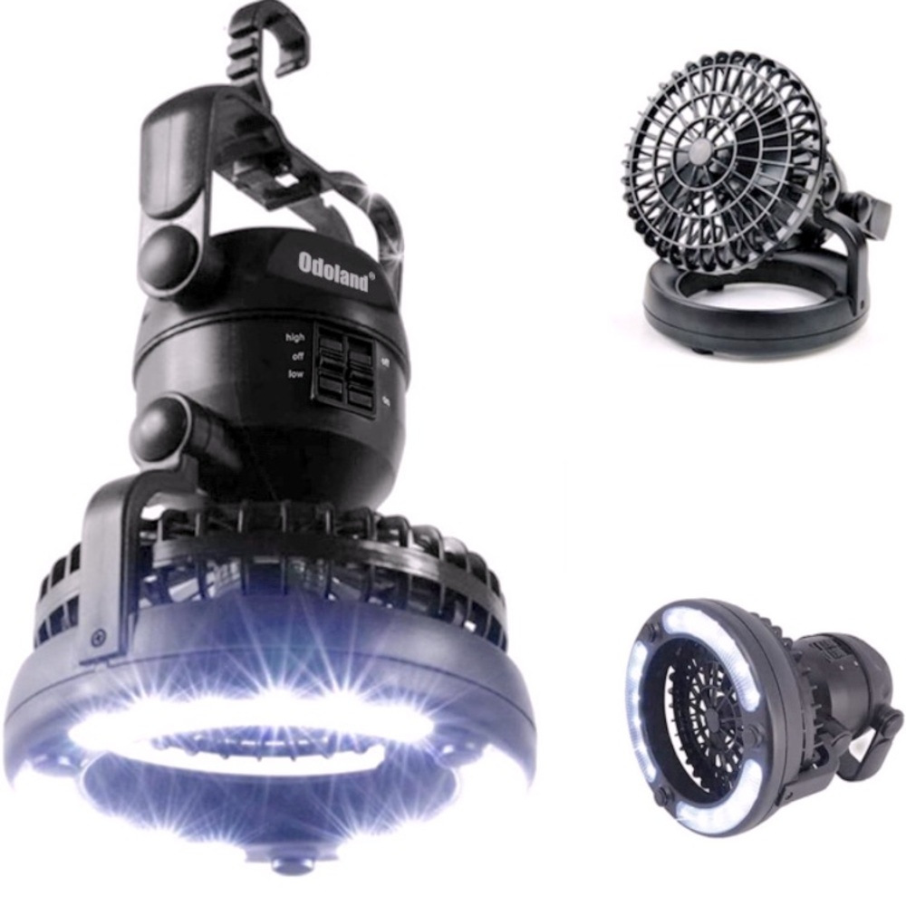 Portable LED Camping Lantern with Ceiling Fan